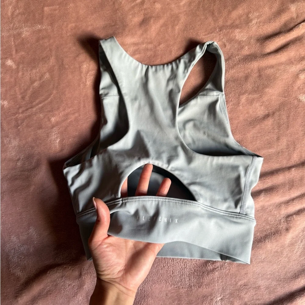 Light Blue Allfenix Sports Bra and Legging Set